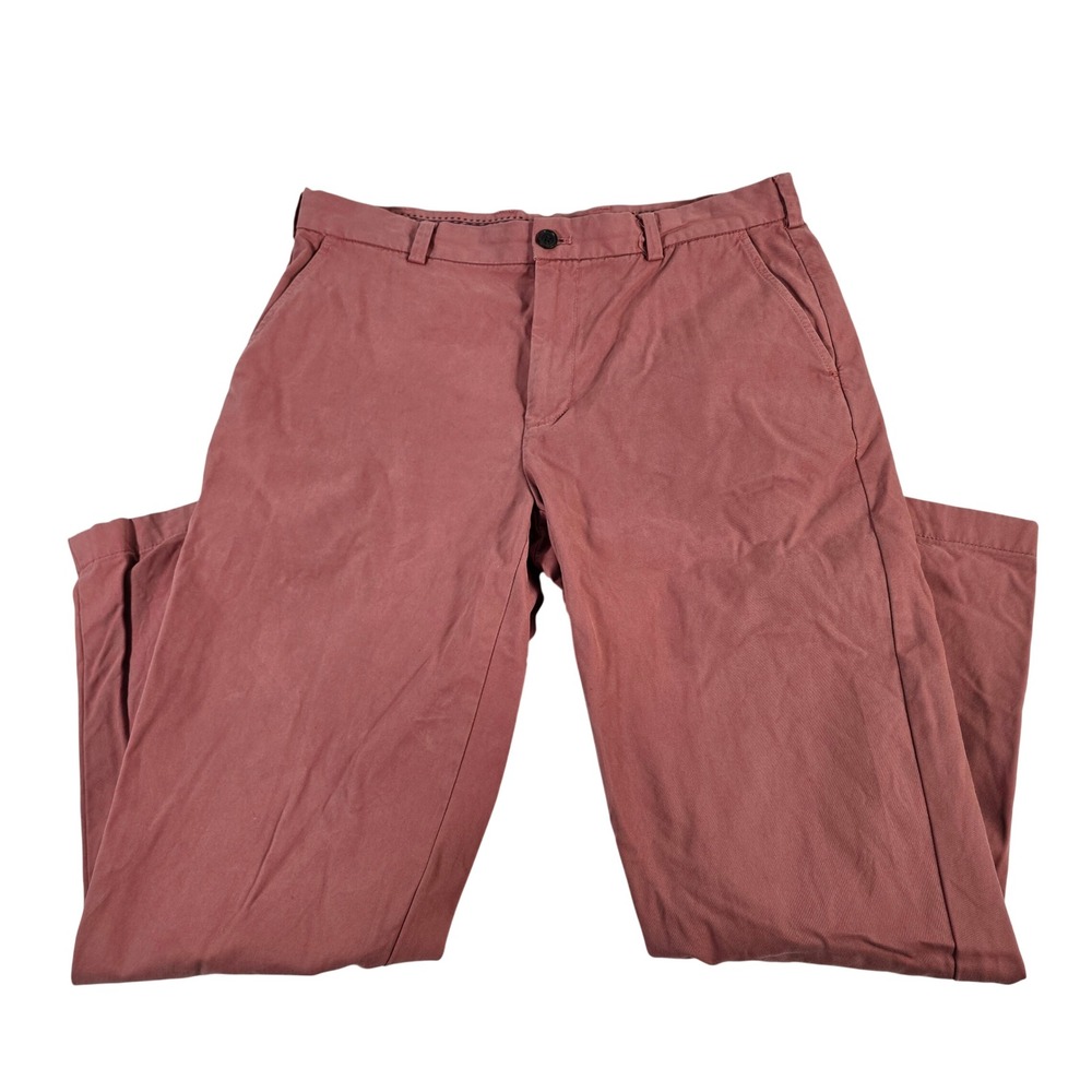 Brooks Brothers Clark Mens W36 L30 Cotton Redstone Chinos Flat Front Pants